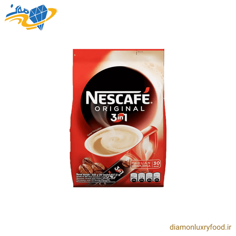 نسکافه 3 در 1 اورجینال نوشیدنی قهوه فوری 30 عددی، هرکدام 17.5 گرم