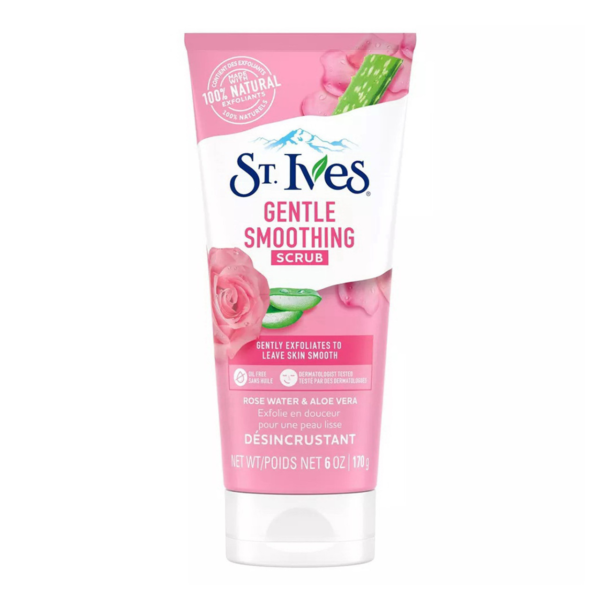 اسکراب لایه‌بردار ملایم استیوز مدل Gentle Smoothing حاوی گلاب و آلوئه‌ورا