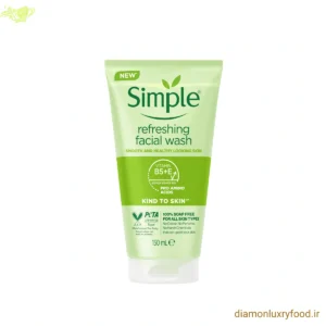 فیس واش طراوت‌بخش Simple Kind to Skin حجم 150 میل