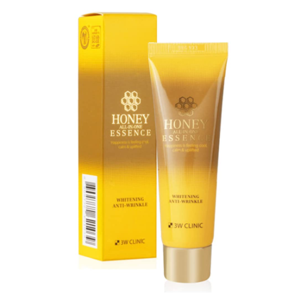 3W Clinic All-in-One Face Essence 60ml (Honey) Wrinkle Care, Propolis Extract, Vitality