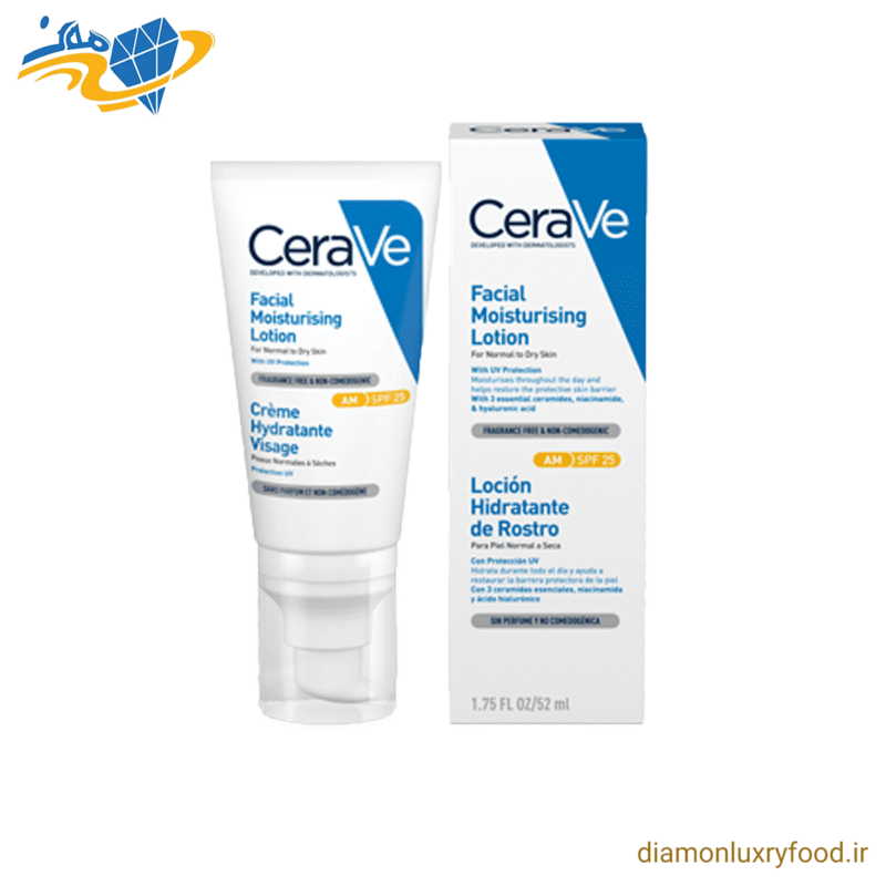کرم مرطوب‌کننده صورت سراوی با SPF25