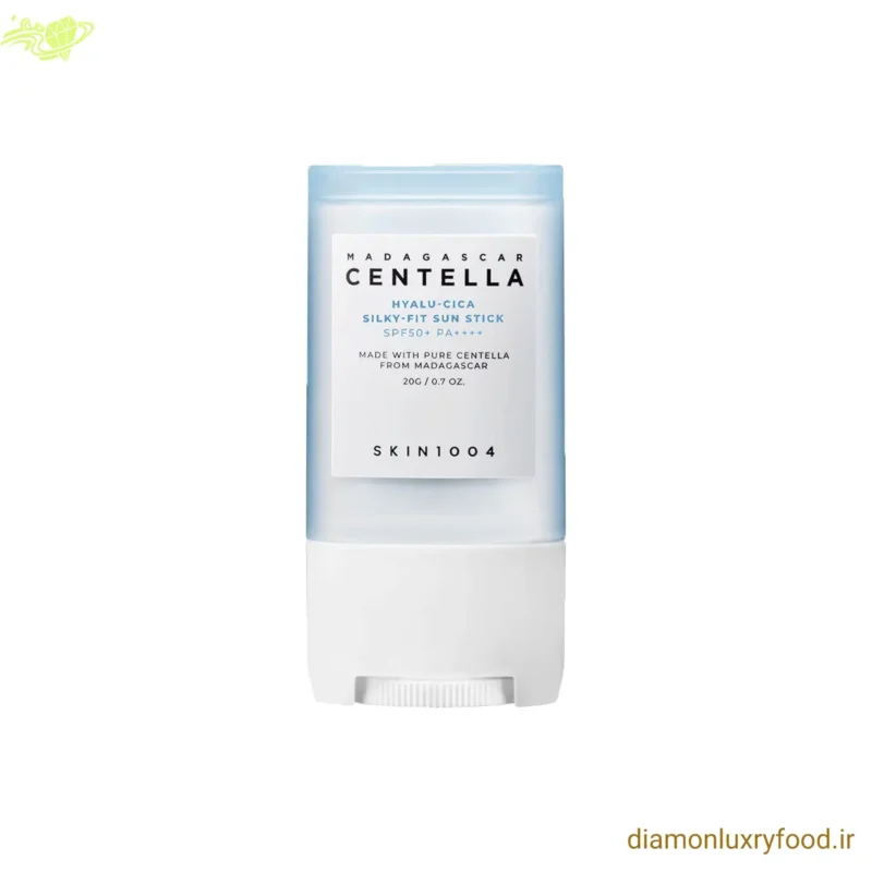 استیک ضد آفتاب ماداگاسکار سنتلا هیالو-سیکا سیلکی فیت SPF50+ PA++++ SKIN1004 حجم 20 گرم
