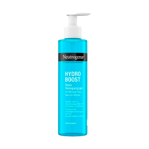ژل شستشوی نوتروژینا, Neutrogena Hydro Boost, شوینده صورت آبرسان, پاک کننده صورت نوتروژینا, ژل پاک کننده Hydro Boost, شوینده پوست دهیدراته, فیس واش نوتروژینا, شستشوی صورت نوتروژینا, هیالورونیک اسید, پاک کننده ملایم پوست