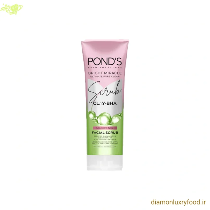 اسکراب شستشوی صورت پوندز مدل Bright Miracle Ultimate Pore Clear