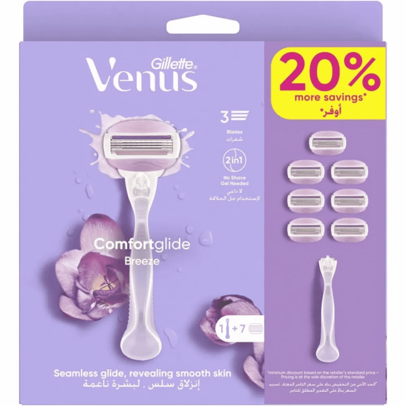 خودتراش زنانه ژیلت Venus ComfortGlide Breeze - 7 تیغه