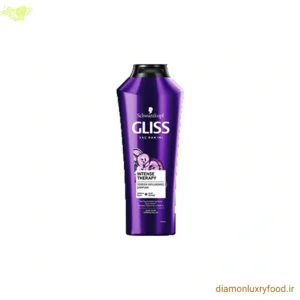 شامپو گلیس بنفش ترمیم کننده فوری موهای آسیب دیده Gliss Shampoo Intense Therapy حجم 500 میلی‌لیتر