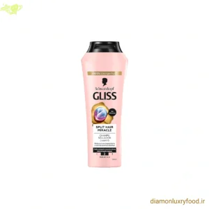 شامپو ترمیم کننده موهای آسیب دیده و دارای موخوره گلیس (Gliss) مدل Split Hair Miracle