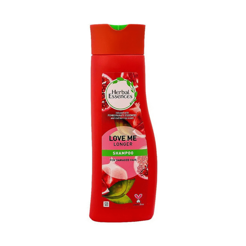 شامپو تقویت کننده و افزایش دهنده ماندگاری رنگ مو هربال اسنس (Herbal Essences) مدل Love Me Longer حجم 400 میل