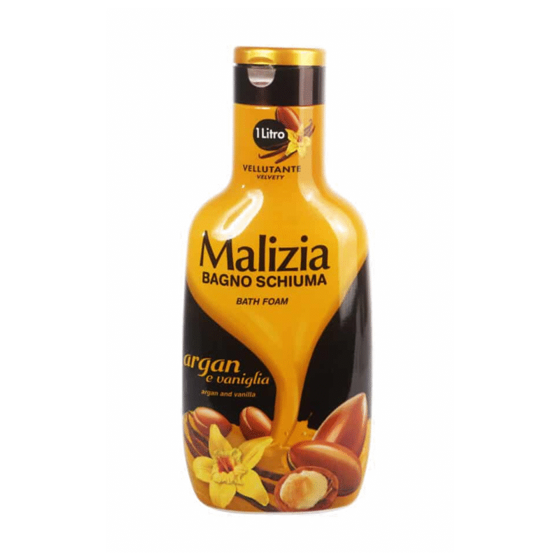 شامپو بدن مالیزیا مدل آرگان و وانیل حجم 1 لیتر Malizia argan and vanilla