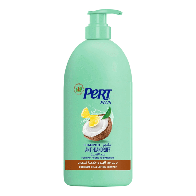 شامپو ضد شوره pert plus 1 لیتر با روغن نارگیل و عصاره لیمو