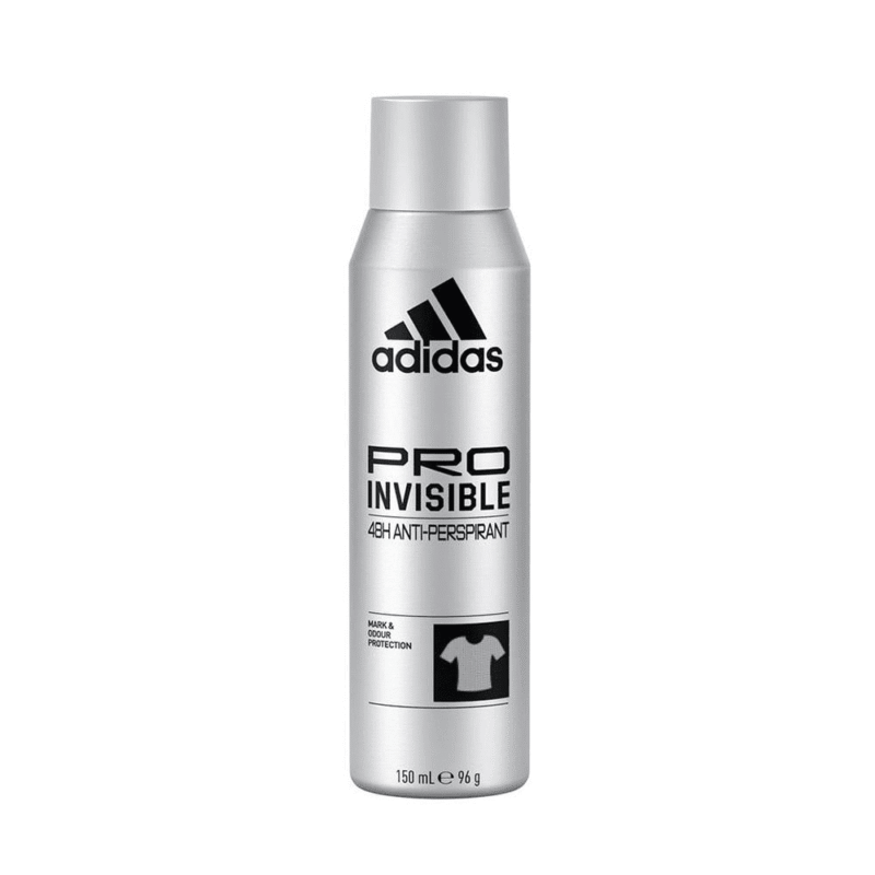 اسپری پودری ضد تعریق مردانه آدیداس مدل پرو اینویزیبل 48 ساعته - 150 میلی لیتر Adidas pro invisible 48H