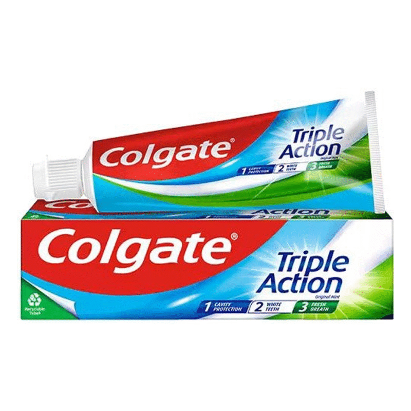 خمیر دندان کلیگت روزانه 3 کاره 3 رنگ - حجم 100 میلی‌لیتر 1,2,3 colgate toothpast triple action