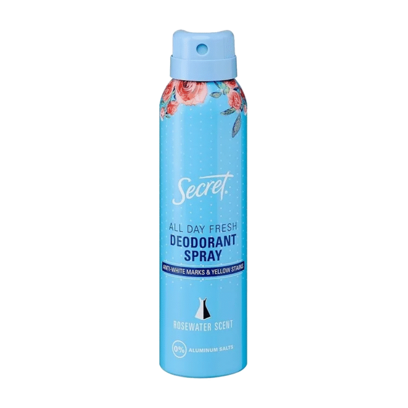 اسپری دئودورانت سکرت مدل رایحه گلاب (Rosewater Scent)
