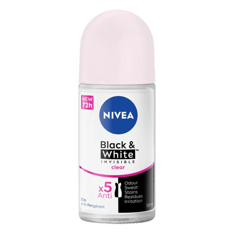 مام رول ضد تعریق نیوآ مدل Black & White Invisible Clear