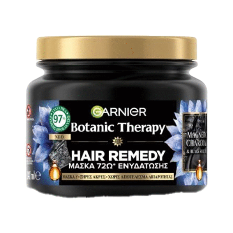 ماسک موی گارنیه بوتانیک تراپی مدل ذغال فعال و روغن سیاه دانه ۴۰۰ میلی‌لیتر