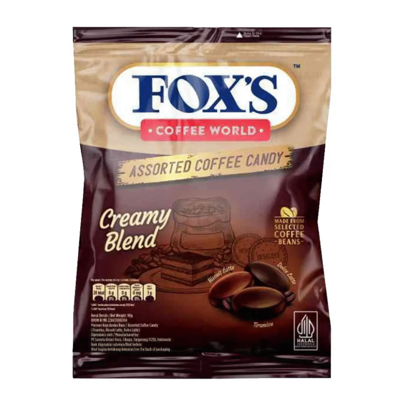 آبنبات قهوه‌ای کرمی فاکس ۹۰ گرم | Fox’s Coffee World Creamy Blend 90g