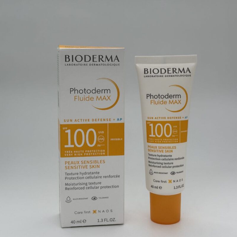 ضدآفتاب بی‌رنگ بایودرما فتودرم فلوئید مکس ۱۰۰ | Bioderma Photoderm Fluide Max 100
