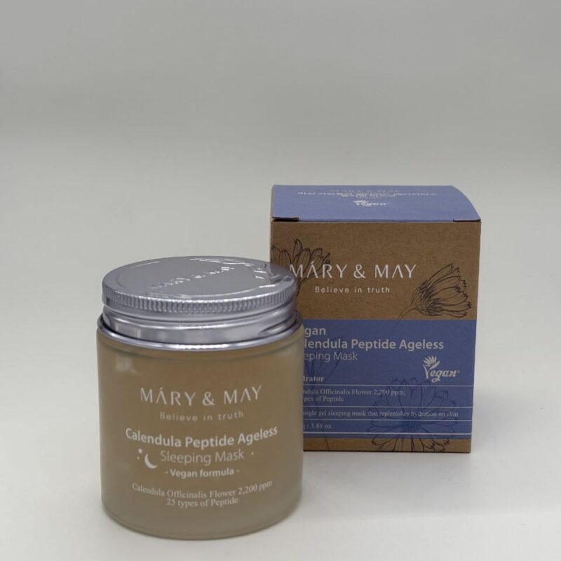 ماسک شبانه وگان کالاندولا پپتید ضد پیری مری اند می | Mary&May Vegan Calendula Peptide Ageless Sleeping Mask