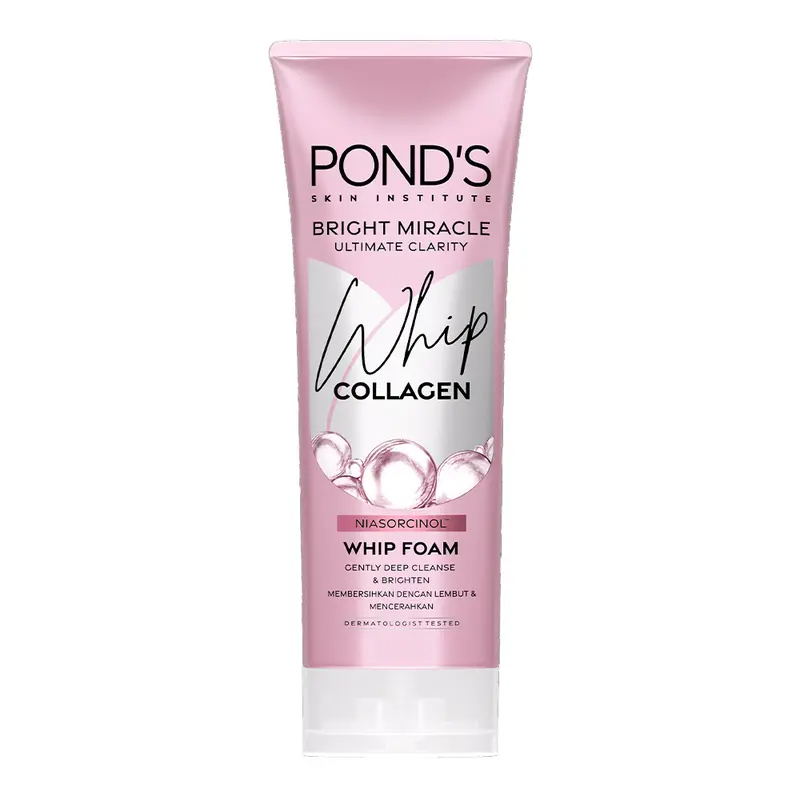 شوینده صورت کلاژن جوانساز پوندز مدل برایت میراکل | PONDS Bright Miracle Ultimate Clarity Whip Collagen Whip Foam