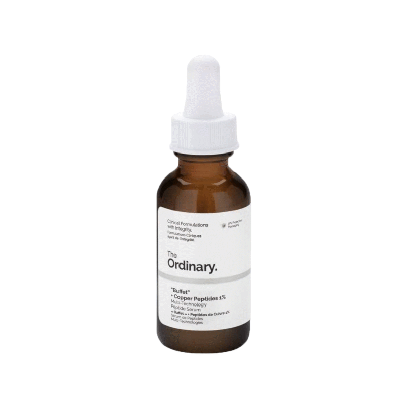 سرم چندکاره ضد پیری اوردینری با پپتید مس ۱٪ مدل بافِت | The Ordinary Buffet + Copper Peptides 1% Multi Technology Peptide Serum