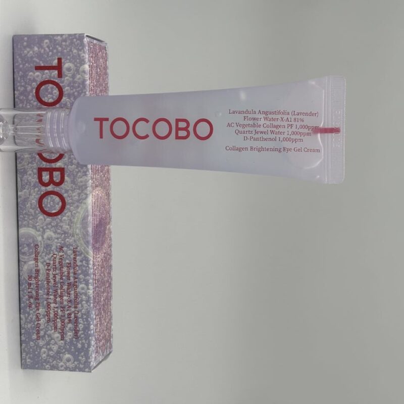 کرم ژل دور چشم توکوبو با عصاره اسطوخودوس و کلاژن روشن‌کننده  TOCOBO Lavandula Angustifolia Collagen Brightening Eye Gel Cream